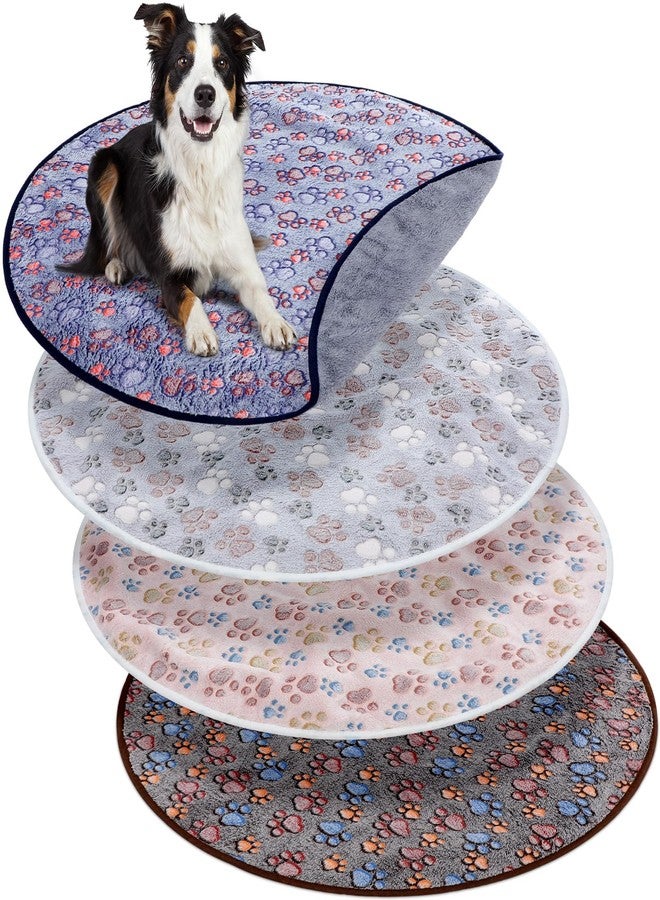 Clysee 4 Pack Washable Whelping Pad Whelping Supplies Absorbent Reusable Puppy Training Pads Reusable Dog Mat for Floor Non Slip Washable Pee Mat for Dogs(Fresh Color,32 Inch) - Image 1